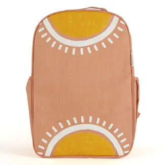 SoYoung Sunrise Muted Clay Raw Linen Gradeschool Backpack