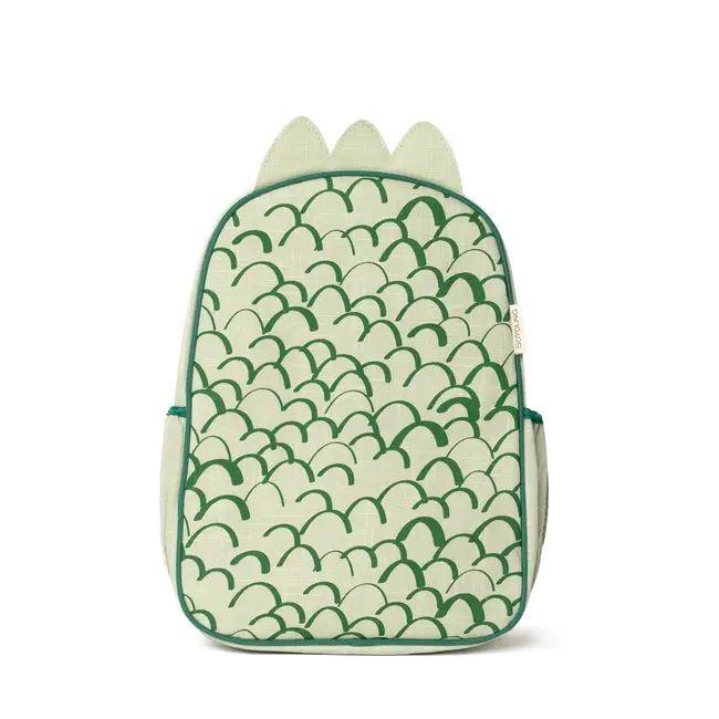 SoYoung Dino Scales Raw Linen Toddler Backpack