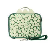 Dino Scales Raw Linen Lunchbox