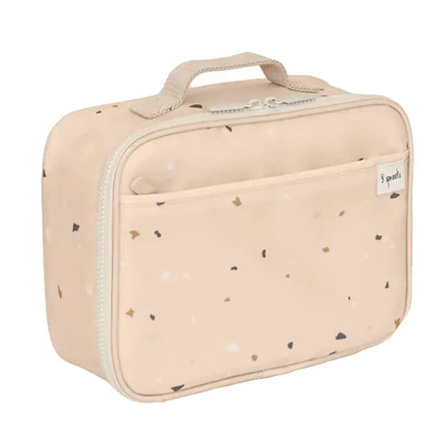 Sand Terrazzo Recycled Fabric Lunch Bag