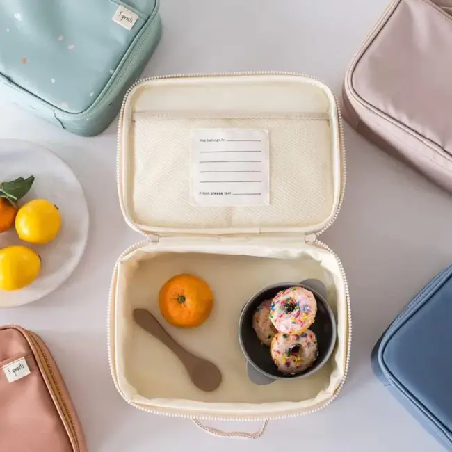 Sand Terrazzo Recycled Fabric Lunch Bag