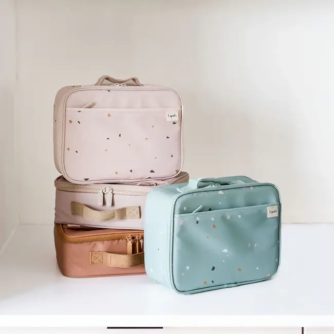 Sand Terrazzo Recycled Fabric Lunch Bag