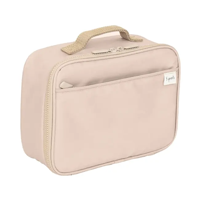Taupe Recycled Fabric Lunch Bag