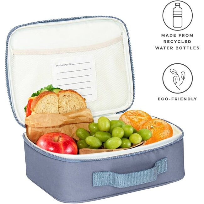 Rust Recycled Fabric Lunch Bag