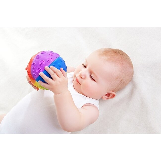 Sensory Ball Rainbow 4" - 100% Pure Natural Rubber