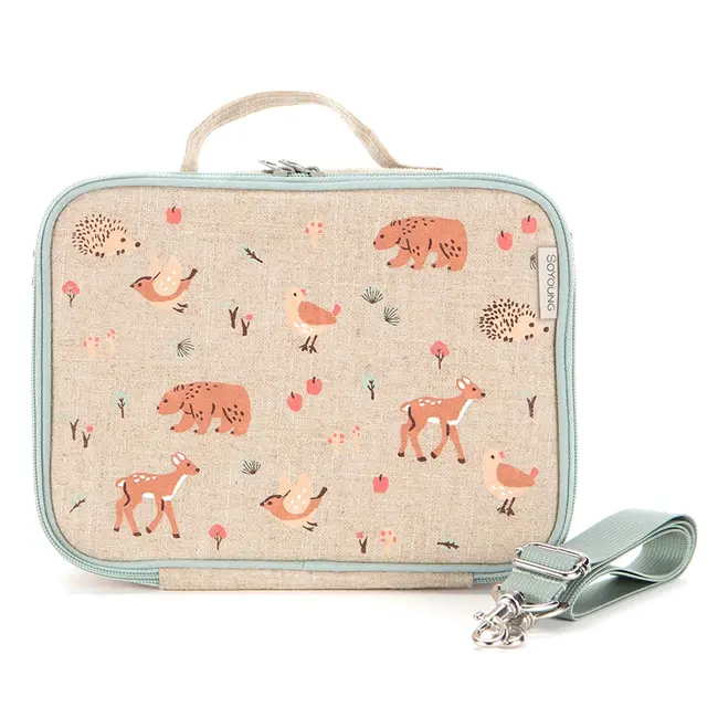 SoYoung Forest Friends Raw Linen Lunchbox