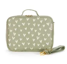 Little Hearts Raw Linen Lunchbox