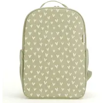 Little Hearts Raw Linen Gradeschool Backpack