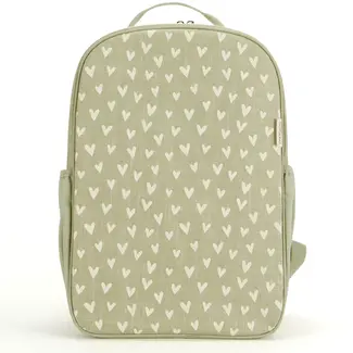 SoYoung Little Hearts Raw Linen Gradeschool Backpack
