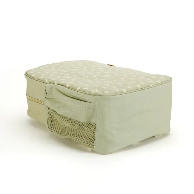 SoYoung Little Hearts Raw Linen Gradeschool Backpack