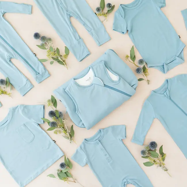 Kyte Baby Dusty Blue Bamboo Sleep Bag, 1 TOG