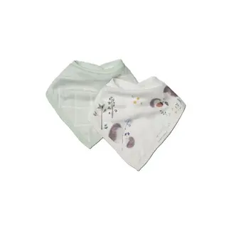 Loulou Lollipop Hedgehogs Bandana Bib Set, 2pk