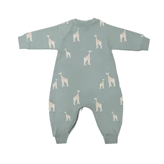 günamüna Giraffe Bamboo Fleece Jumpsuit