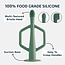 Olive & Grey Silicone Training Toothbrush 2 Pack