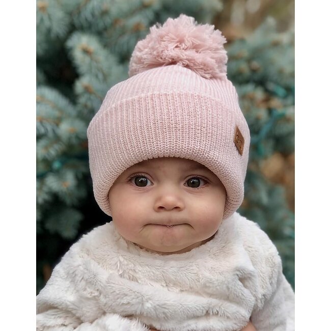 Light Pink Pom Pom Toque