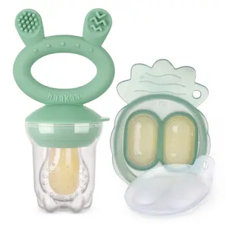 Haakaa Pea Green Freeze-N-Feed Mini Combo Teether