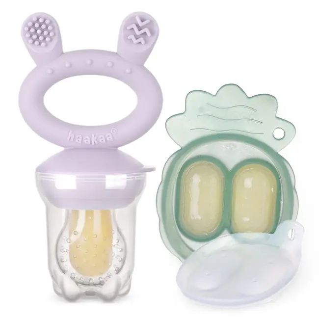 Haakaa Lavender Freeze-N-Feed Mini Combo Teether