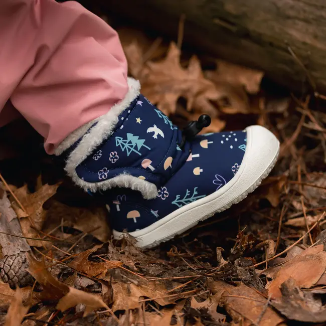 Jan and Jul Navy Forest Baby Winter Boots