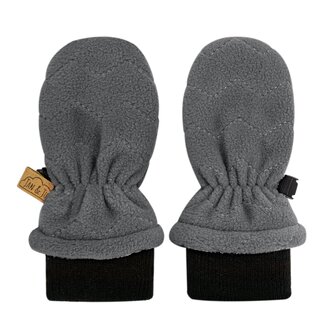Jan and Jul Dark Grey | Fleece Mittens