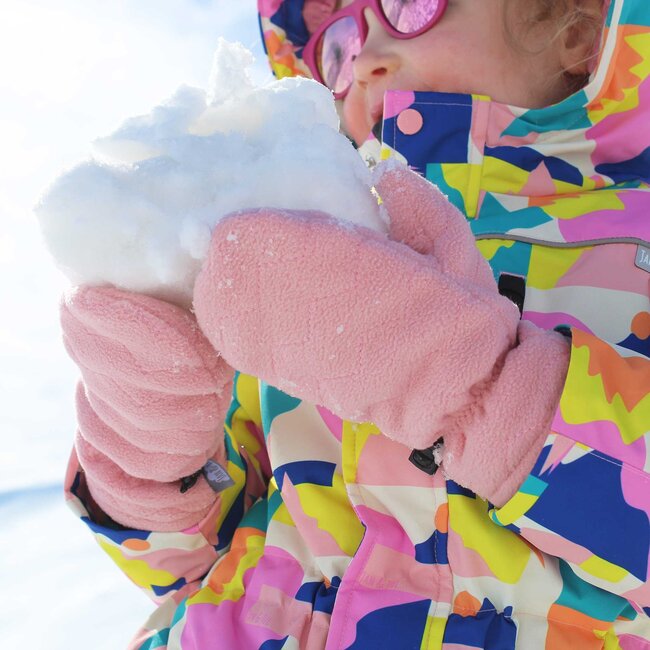 Jan and Jul Dusty Pink | Fleece Mittens