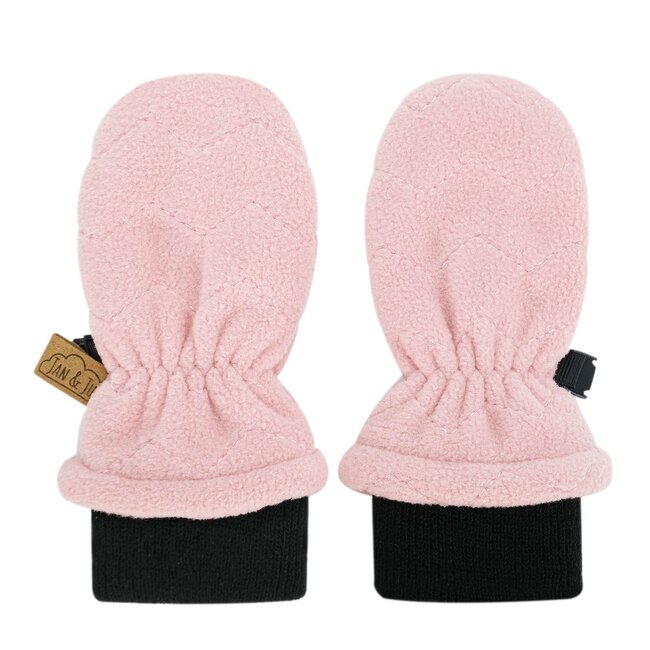 Jan and Jul Dusty Pink | Fleece Mittens