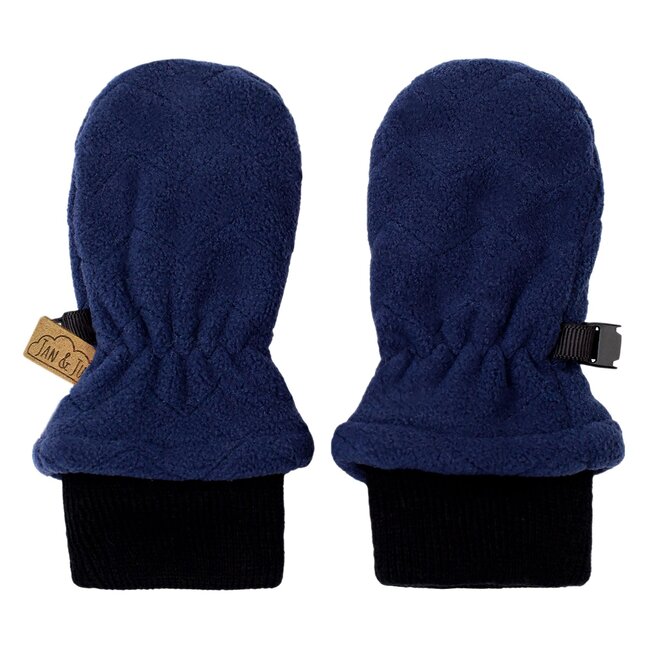 Jan and Jul Navy | Fleece Mittens