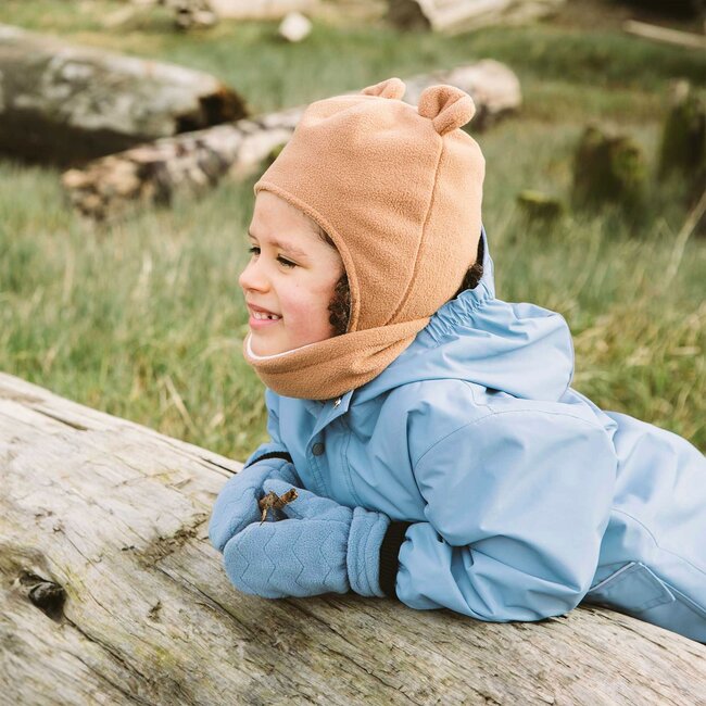 Jan and Jul Stormy Blue | Fleece Mittens