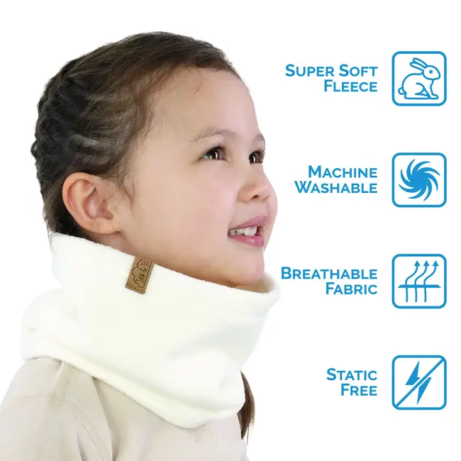 Jan and Jul Cream | Kids Fleece Neck Warmer