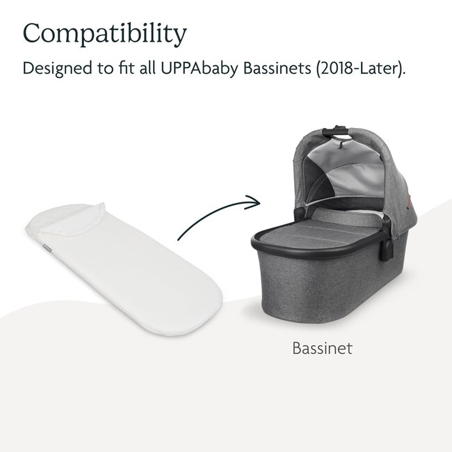 UPPAbaby Bassinet Mattress Cover, White