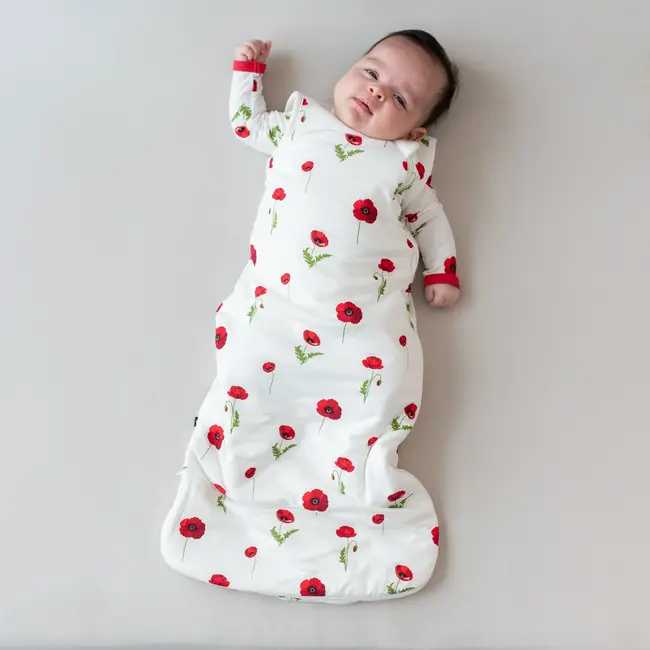 Kyte Baby Cloud Poppies Bamboo Sleep Bag, 1 TOG