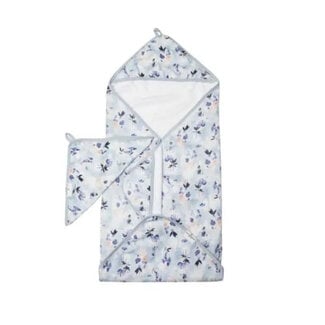 Loulou Lollipop Ink Floral Hooded Towel Set