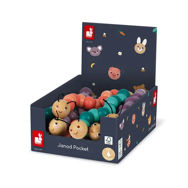Janod Articulated Caterpillar Toy