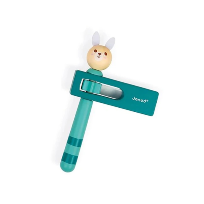 Janod Wooden Rabbit Pocket Noisemaker Toy
