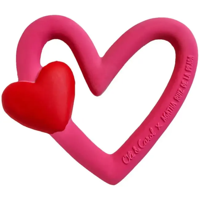 Oli & Carol Agatha Heart Teether