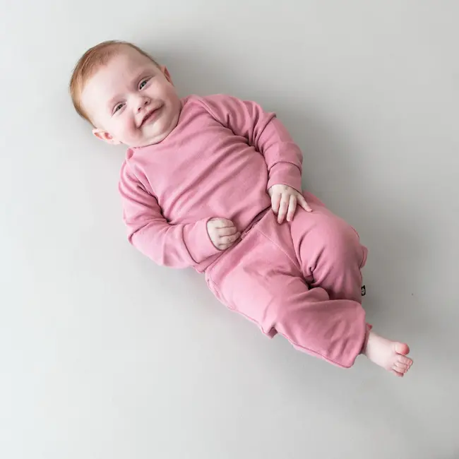 Kyte Baby Apple Blossom Baby Bamboo Jersey Jogger Set