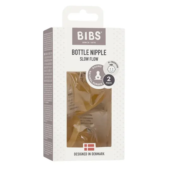 BIBS BIBS Slow Flow Nipples, 2 pack