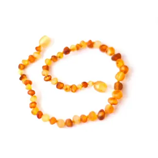 Raw Gold/Caramel Amber Necklace