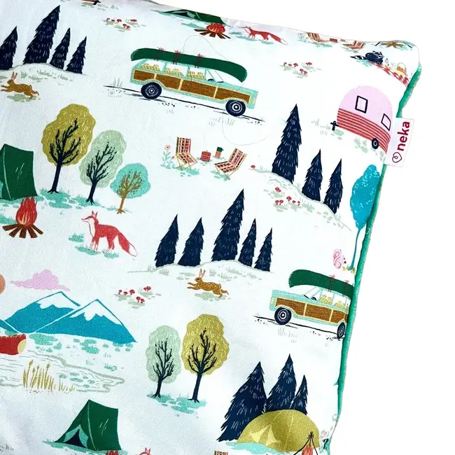 Neka Happy Camper Hypoallergenic Buckwheat Pillow, 2-5 years
