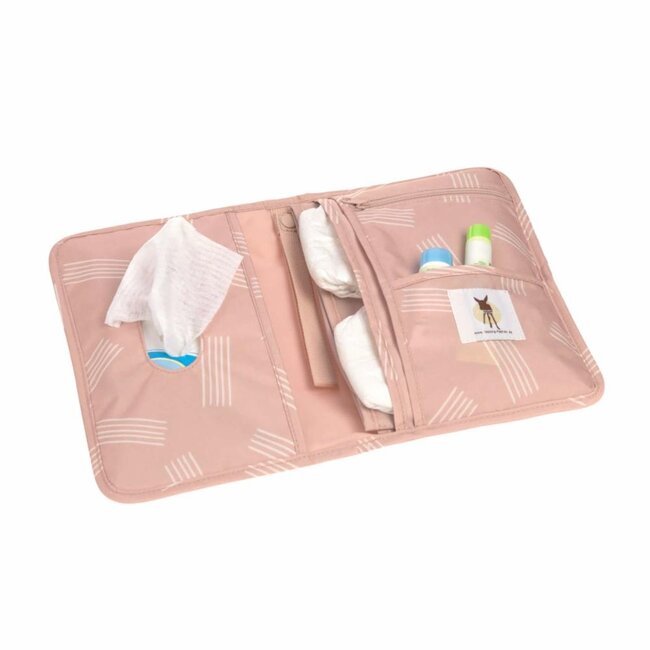Lassig Rose Soft Stripe Changing Pouch