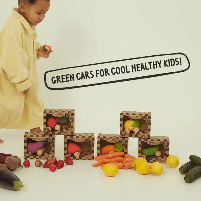 Oli & Carol Pepino Cucumber Baby Car Toy