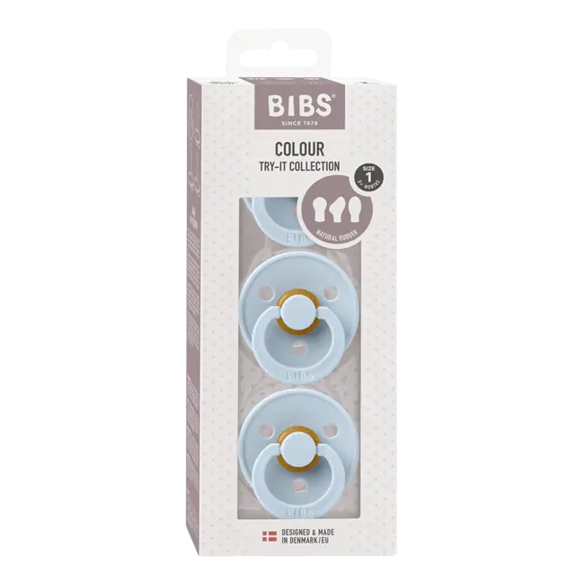 BIBS Baby Blue BIBS Try-It Collection 3 pack