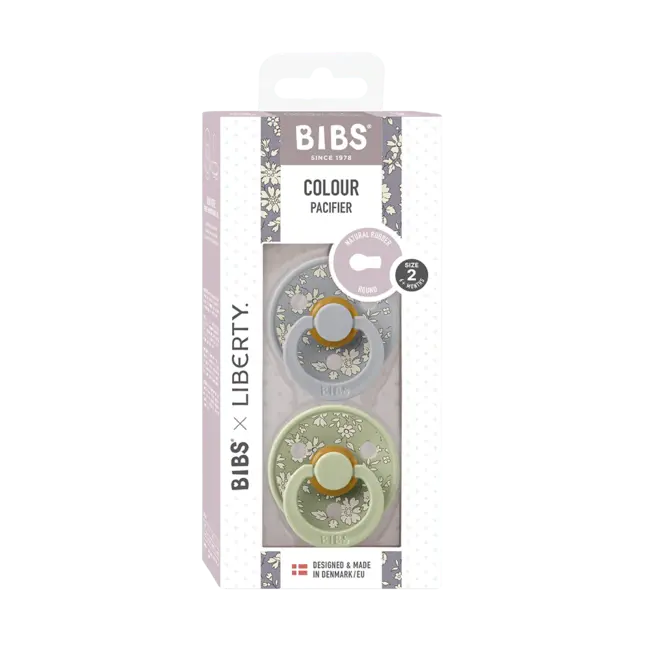 BIBS Liberty Capel/Sage BIBS Pacifier 2pk