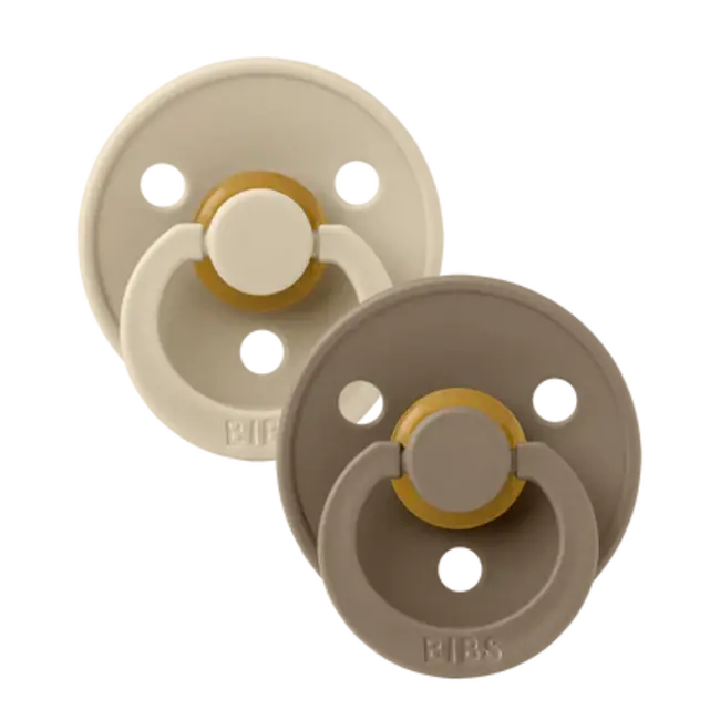 BIBS Dark Oak/Vanilla BIBS Pacifier 2pk