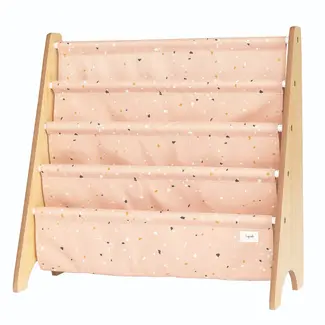 3 Sprouts Clay Terrazzo Recycled Fabric Kids Book Rack