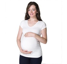 Essential Maternity T, White