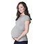 Essential Maternity T, Light Heather Grey