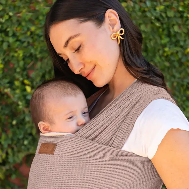 Moby Sandstone Waffle Knit Wrap