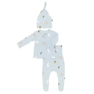 Kyte Baby Ice Rabbit Take-Me-Home Set with Cap, Newborn
