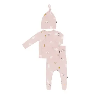 Kyte Baby Blush Rabbit Take-Me-Home Set with Cap, Newborn