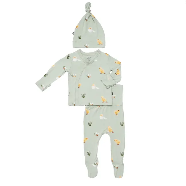 Kyte Baby Aloe Chick Take-Me-Home Set with Cap, Newborn
